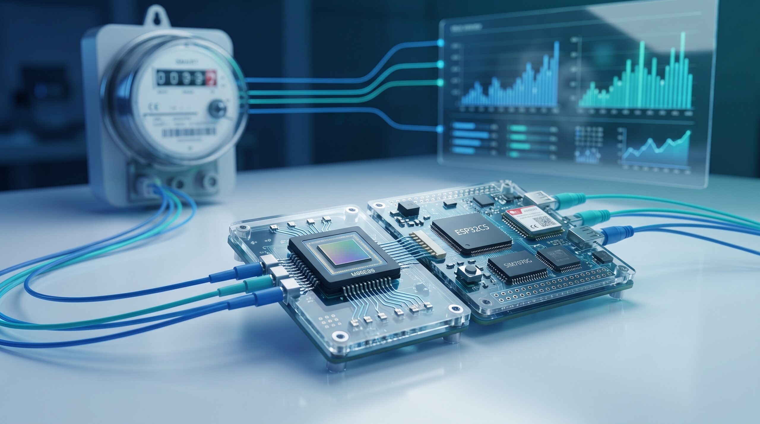 4. Integración del sensor M90E36 para medición precisa de energía