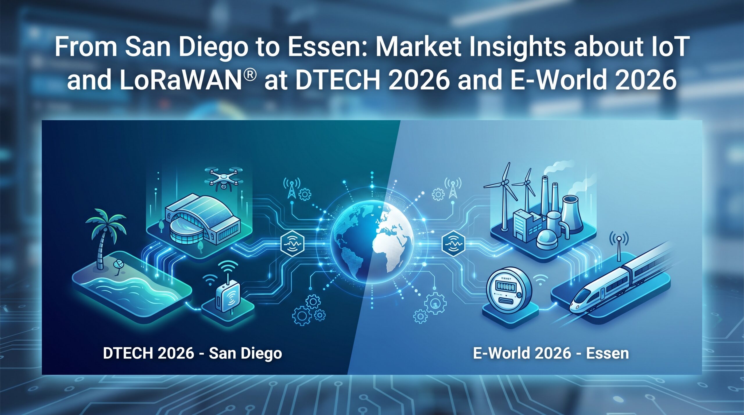 From San Diego to Essen: Market Insights about IoT and LoRaWAN® at DTECH 2026 and E-World 2026