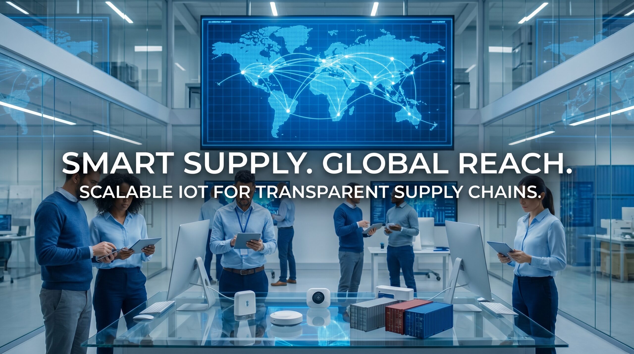 Scalable and cost efficient IoT offering for transparent supply chains worldwide