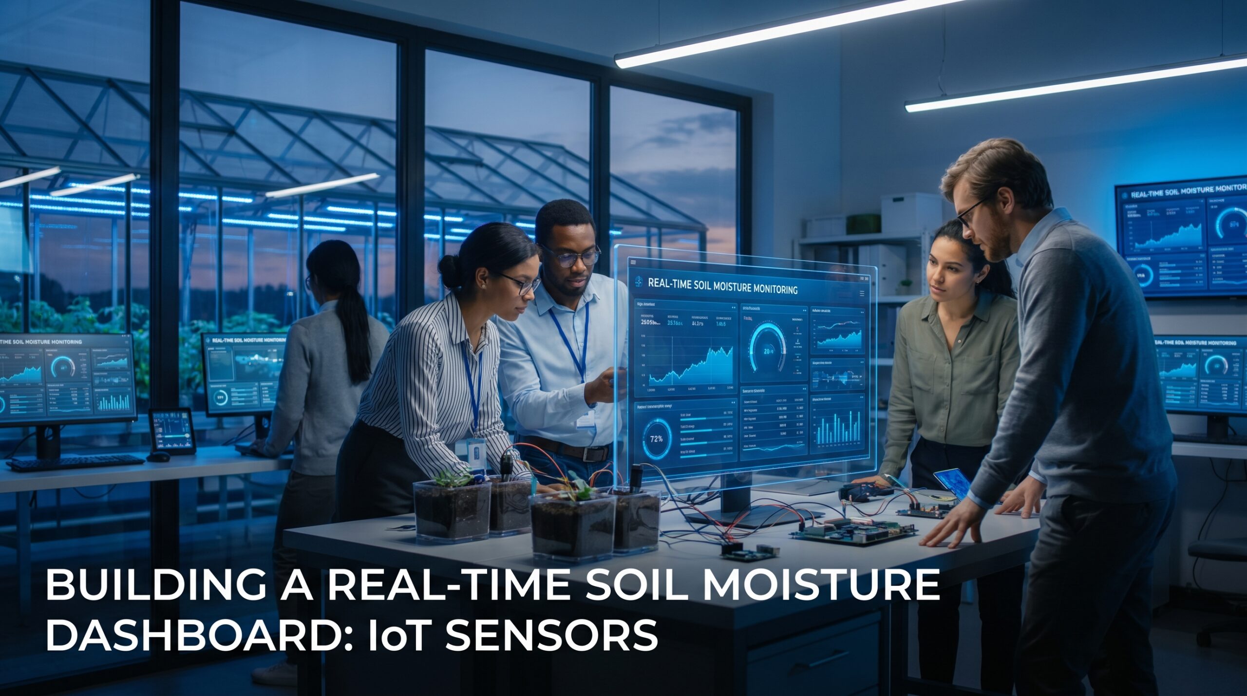 Building a Real Time Soil Moisture Dashboard IoT sensors