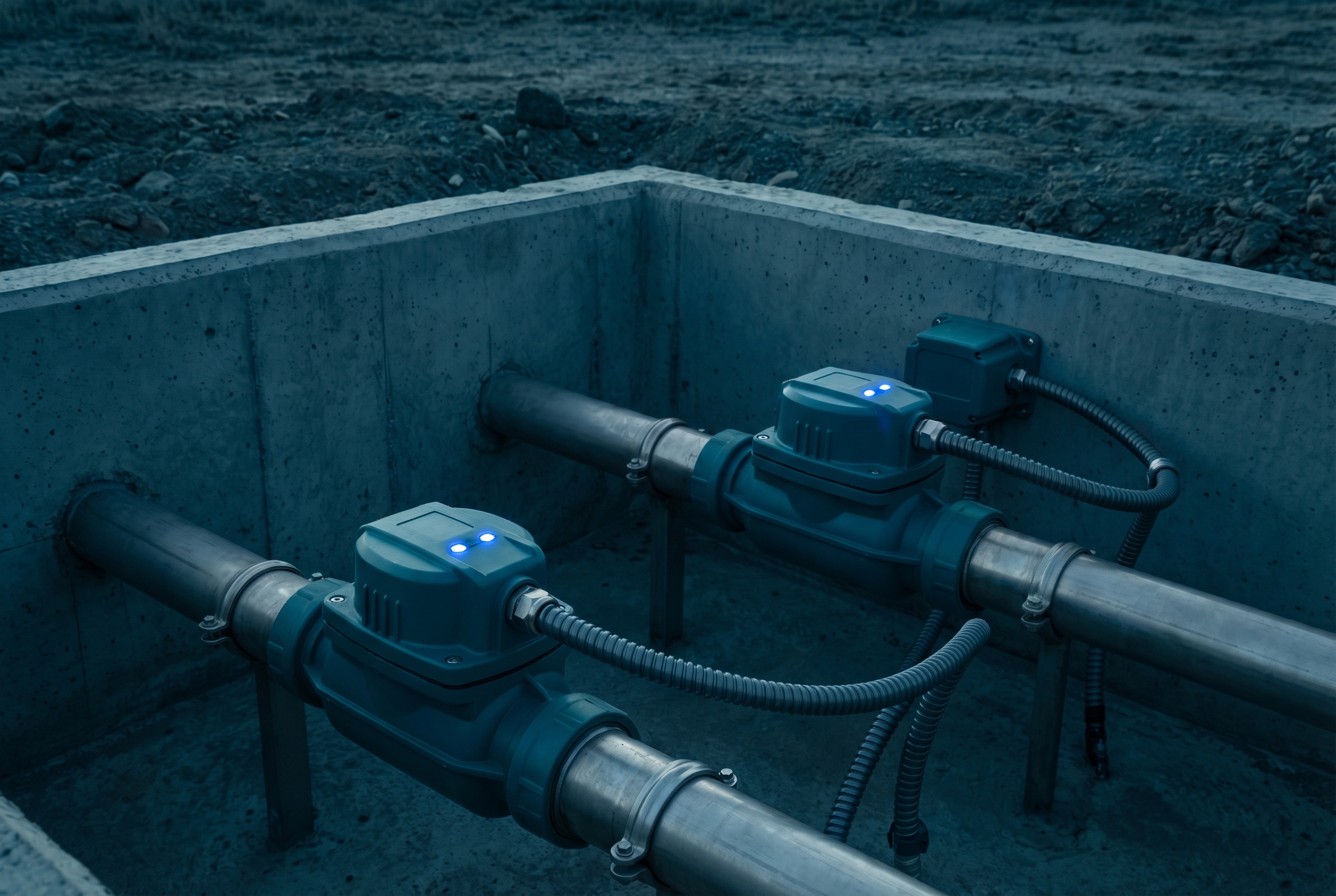 Medidores inteligentes de agua IoT conectados