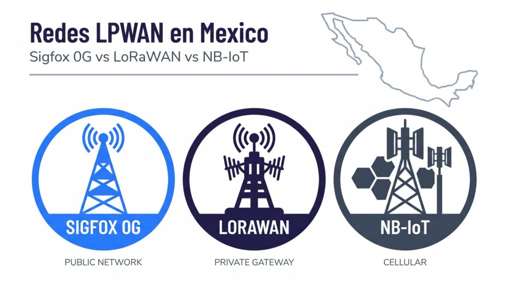Redes LPWAN en México — Sigfox vs LoRaWAN vs NB-IoT