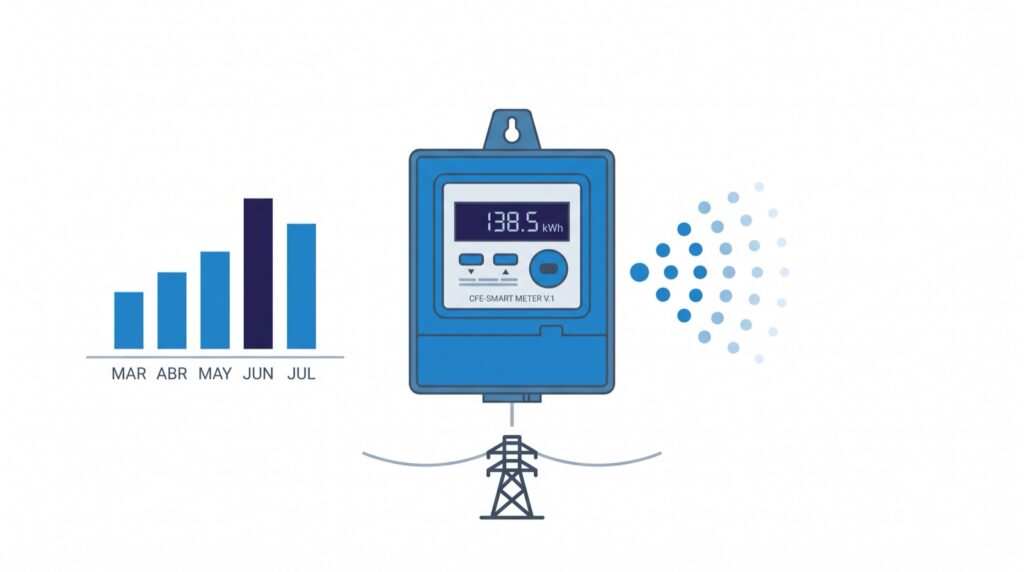 Medición inteligente de electricidad con IoT en México