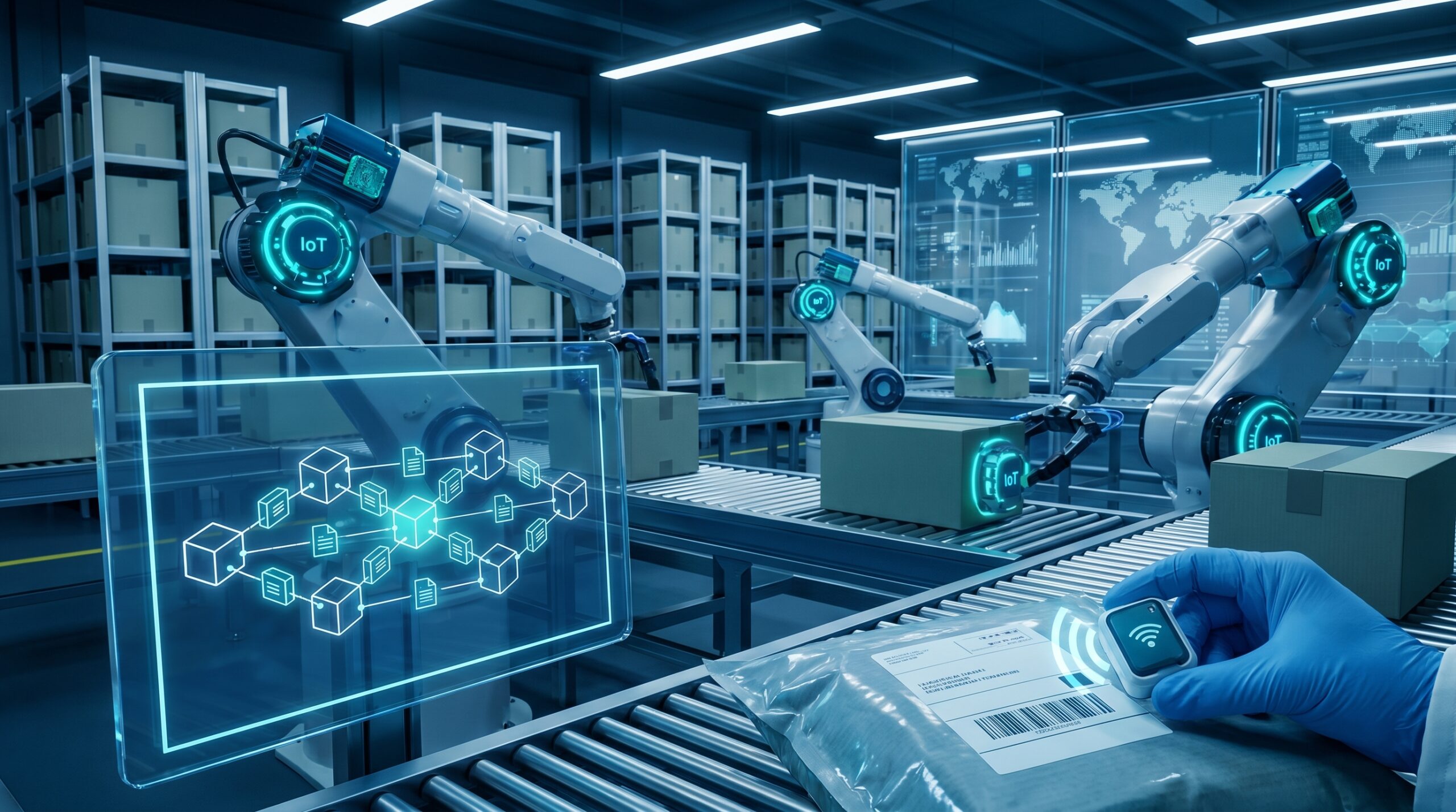 Blockchain and IoT for Transparency and Traceability in Supply Chains