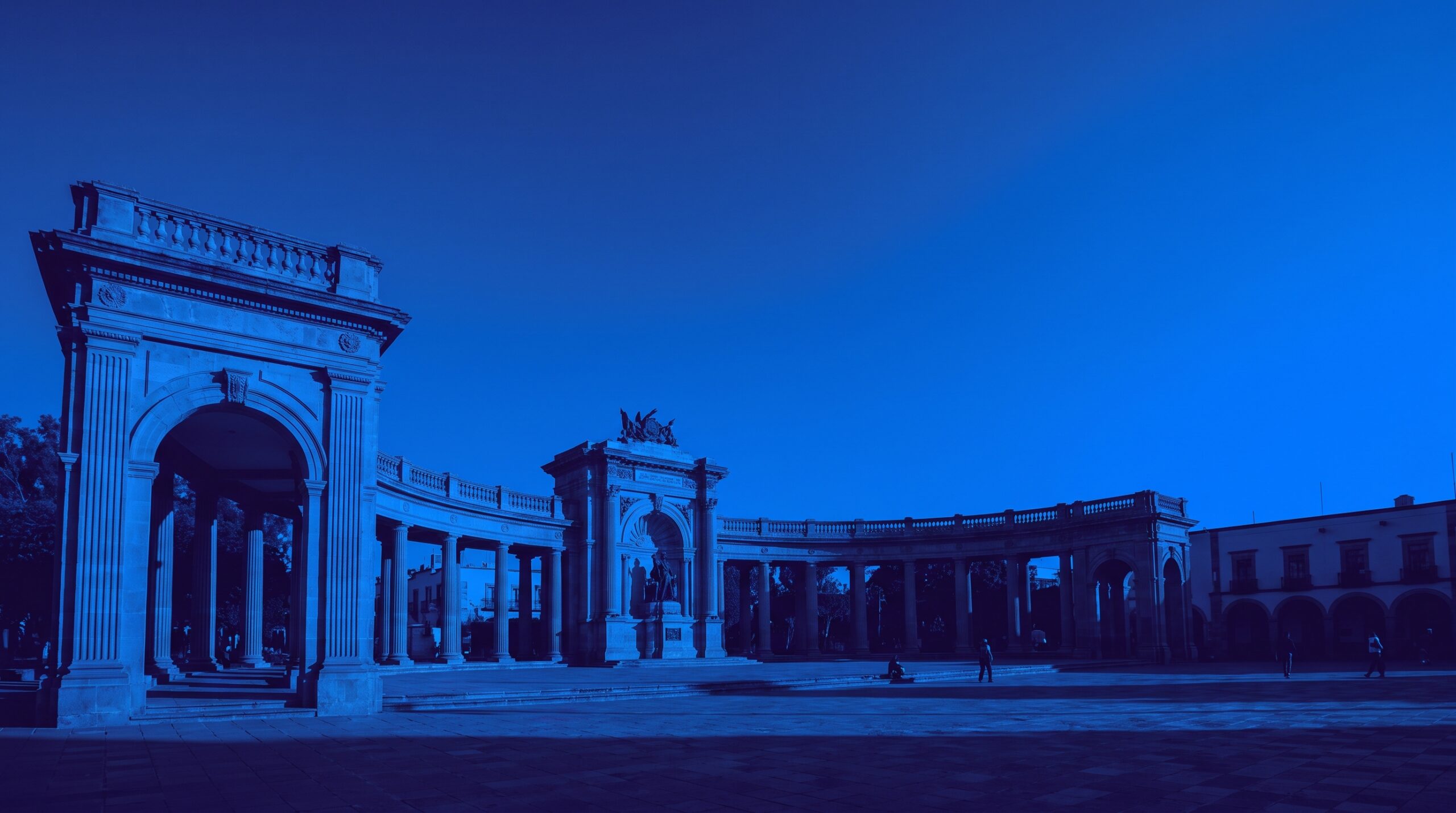 Exedra San Marcos en duotono — cobertura de la red 0G en Aguascalientes