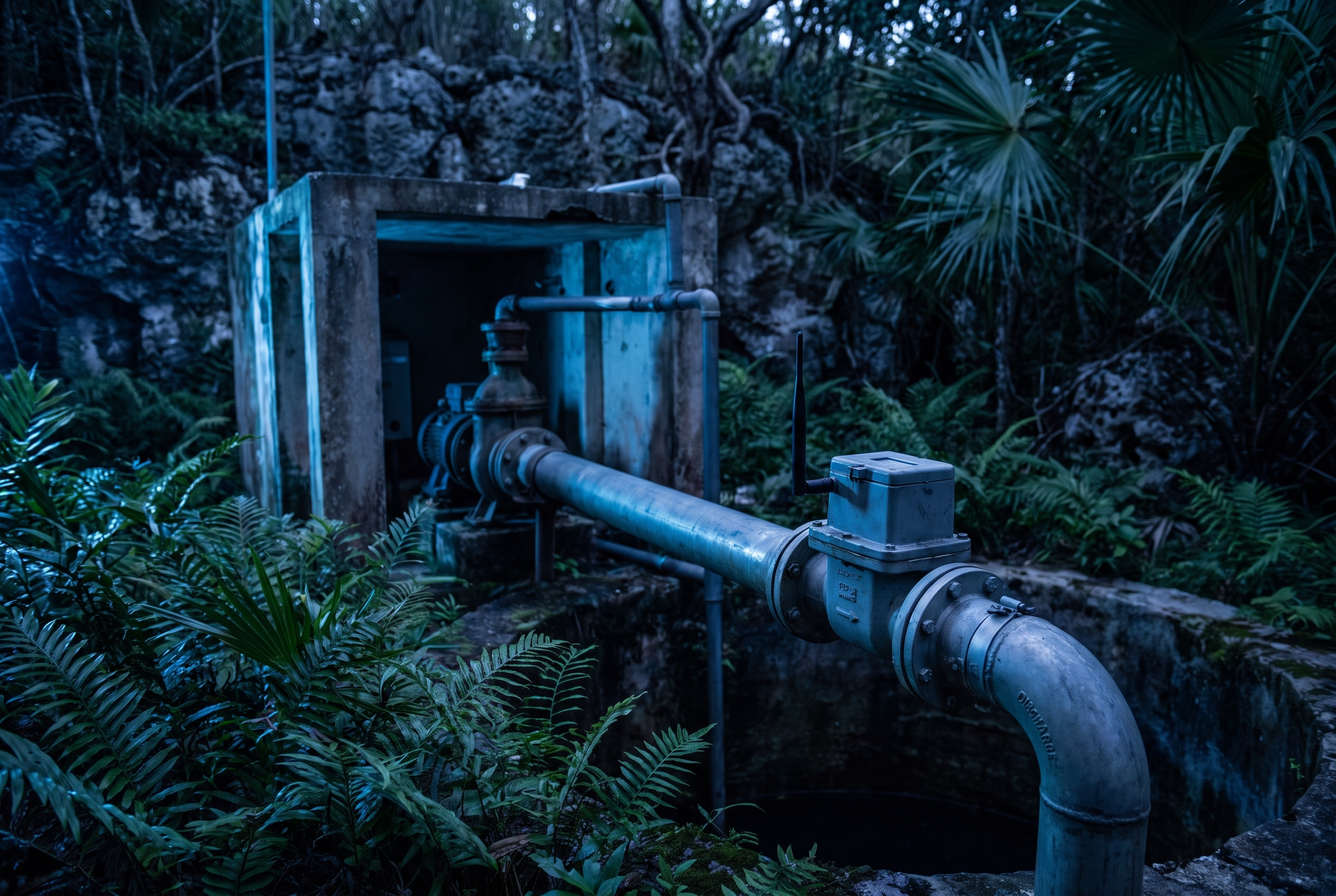 Medición de agua con la red 0G en Mérida