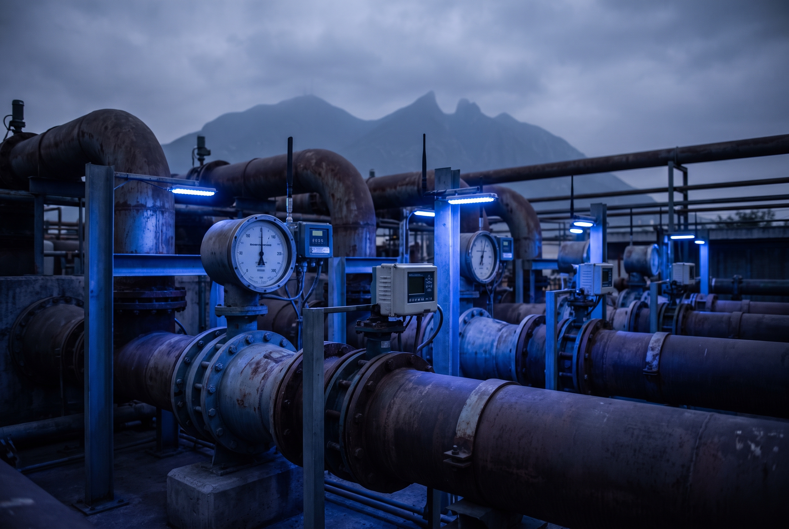 Medición de agua con la red 0G en Monterrey