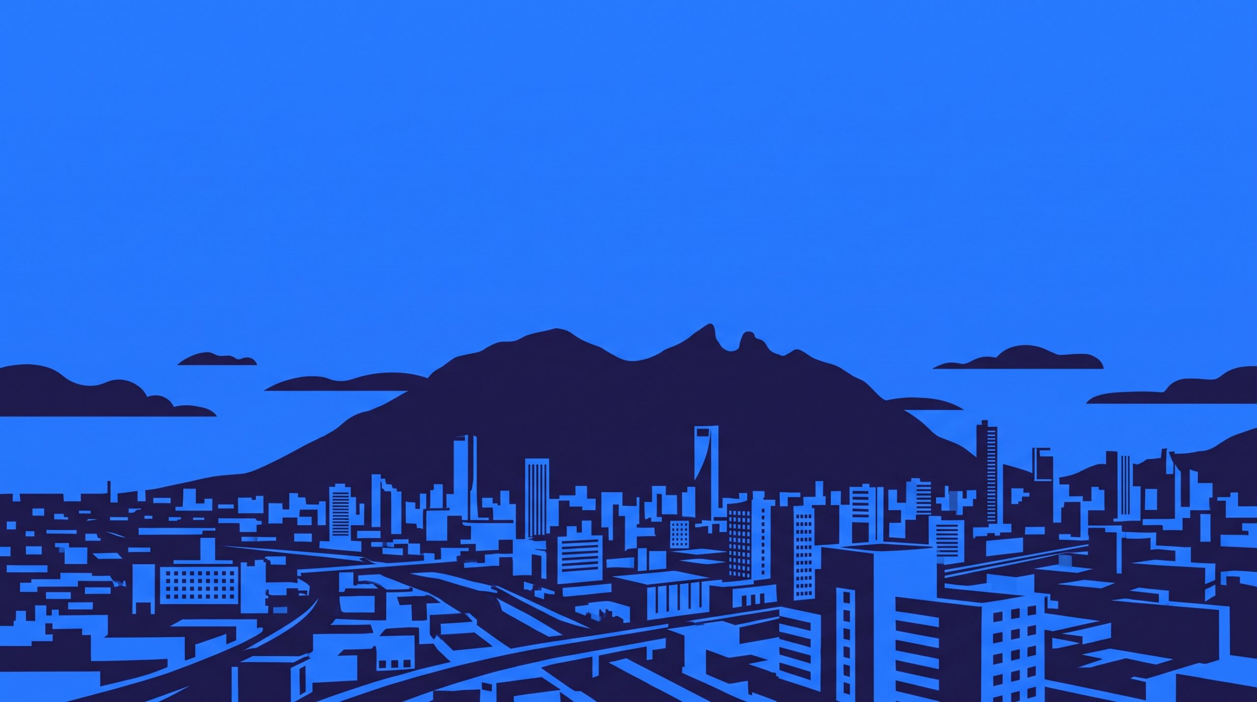 Cerro de la Silla en duotono — cobertura de la red 0G en Monterrey