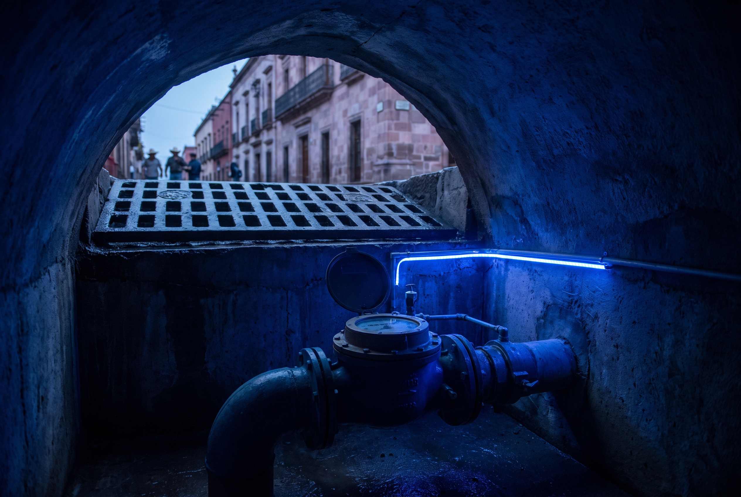 Medición de agua con la red 0G en Morelia