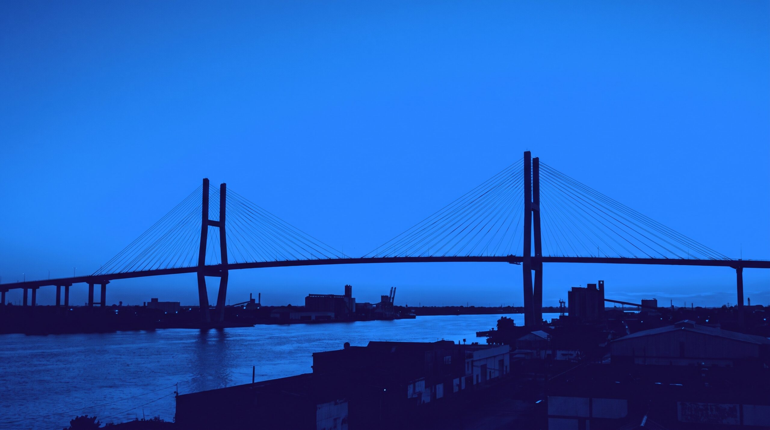 Puente Tampico en duotono — cobertura de la red 0G en Tampico