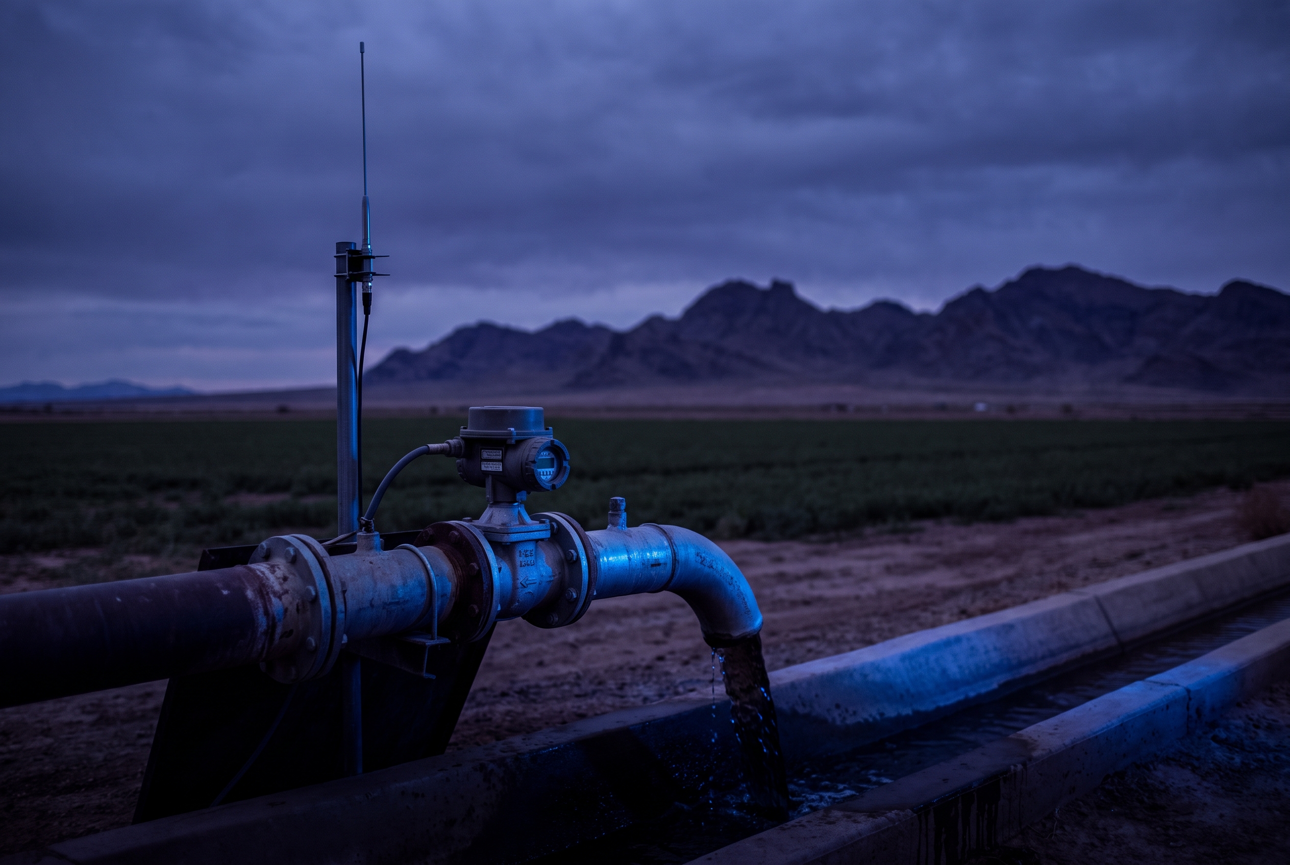 Medición de agua en la Comarca con la red 0G en Torreón