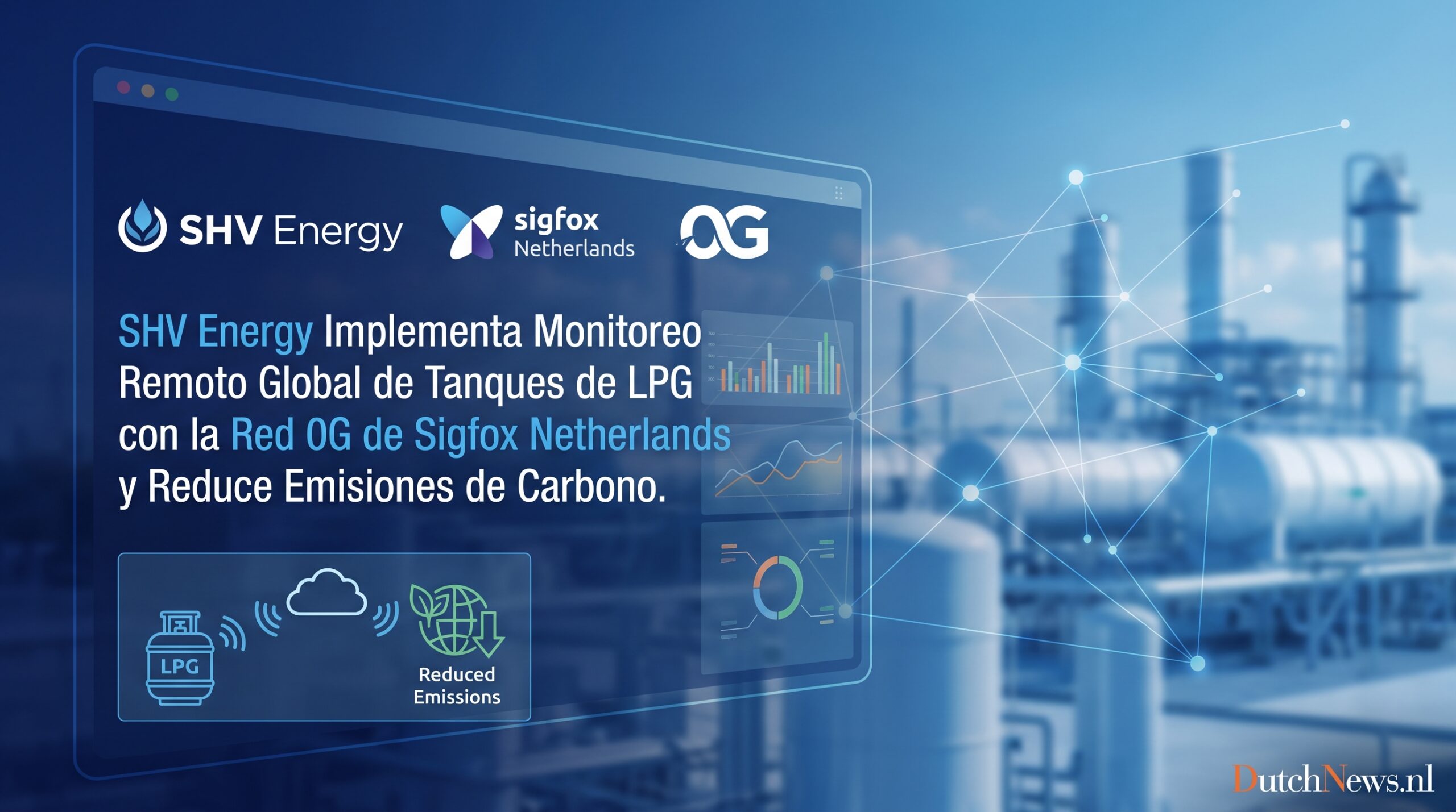SHV Energy Implementa Monitoreo Remoto Global de Tanques de LPG con la Red 0G de Sigfox Netherlands y Reduce Emisiones de Carbono - DutchNews.nl