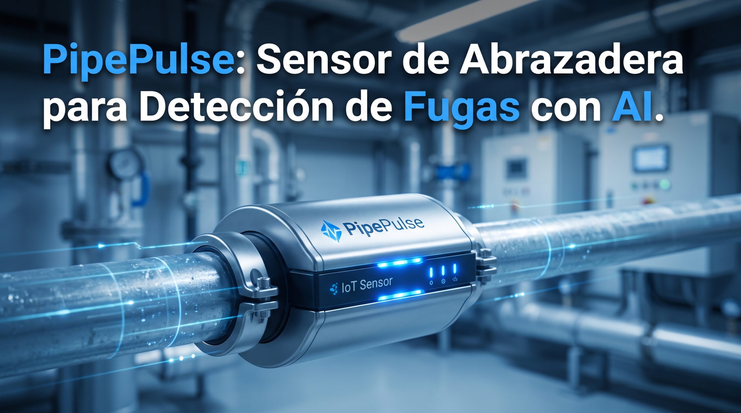 PipePulse: Sensor de Abrazadera para Detección de Fugas con AI